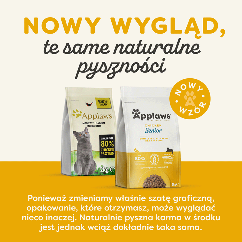 APPLAWS Cat Senior Chicken 6 kg (3x2 kg) kurczak dla starszych kotów