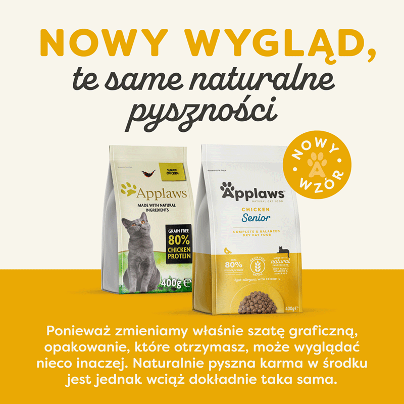 APPLAWS Senior Cat Chicken 400 g z kurczakiem dla starszych kotów