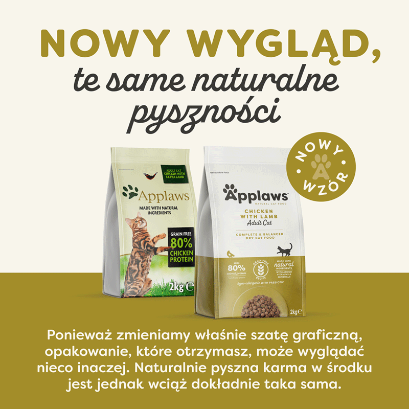 APPLAWS Cat Adult Chicken and Lamb 2 kg kurczak i jagnięcina dla kotów