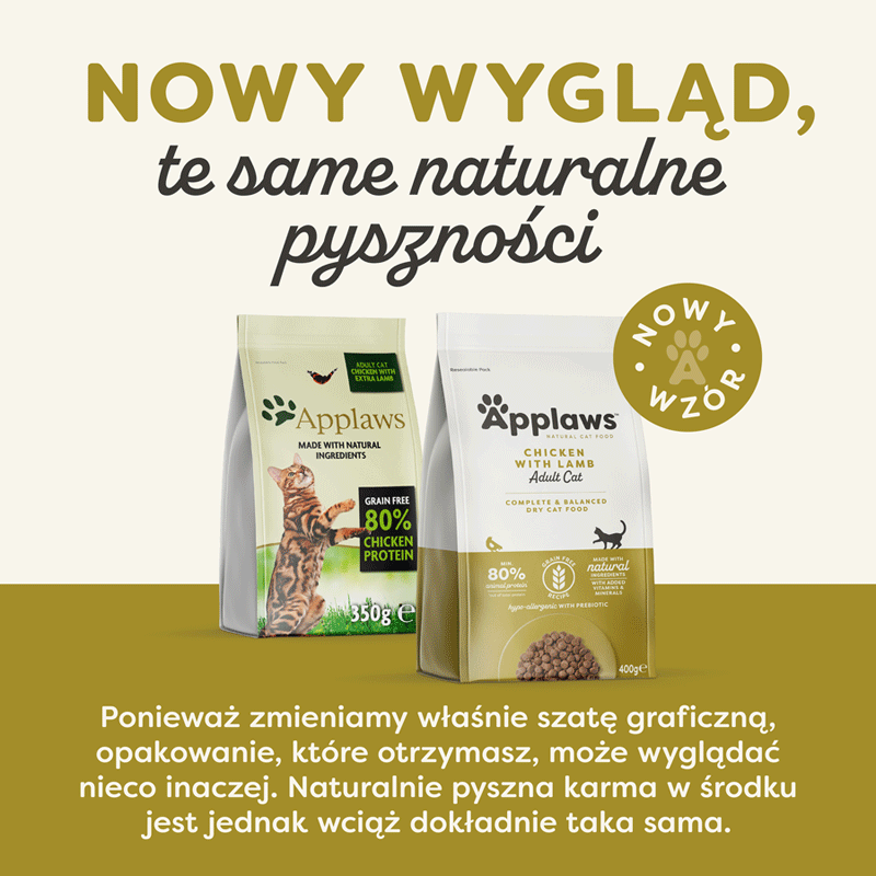 APPLAWS Cat Adult Chicken and Lamb 400 g kurczak i jagnięcina dla dorosłych kotów