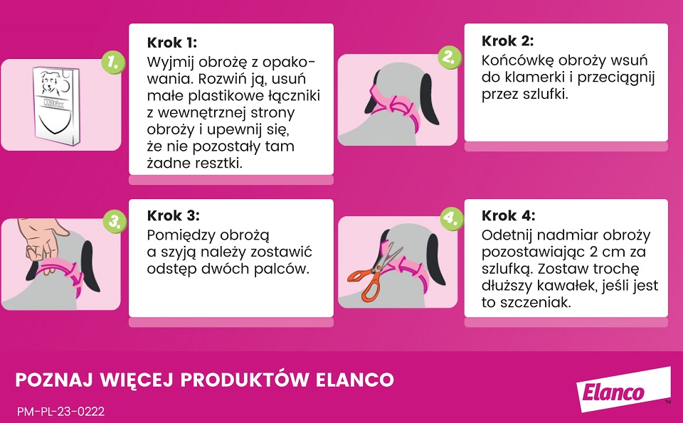 BAYER KILTIX Obroża przeciw pchłom i kleszczom dla średnich psów 53 cm 