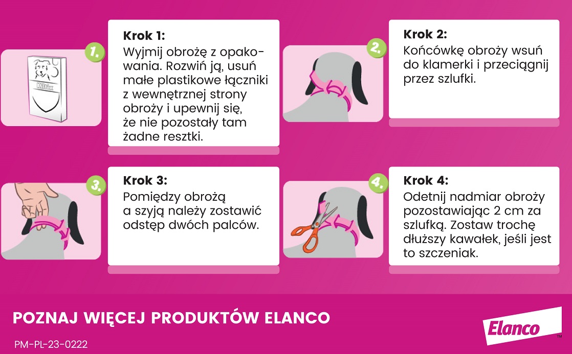 BAYER KILTIX Obroża przeciw pchłom i kleszczom dla małych psów 38 cm 