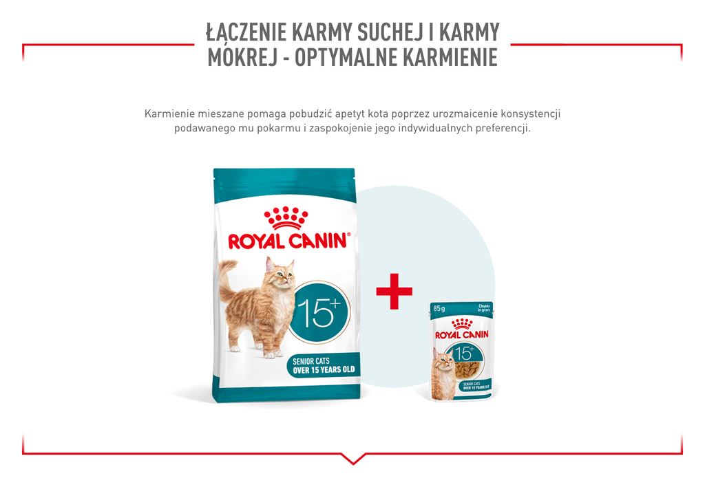 ROYAL CANIN Ageing 15+ Gravy 12x85 g kawałki w sosie dla kotów dojrzałych po 15 roku życia
