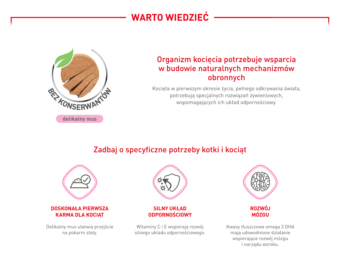 ROYAL CANIN Babycat Instinctive Mousse karma mokra mus dla kociąt od odsadzenia do 4 miesiąca życia