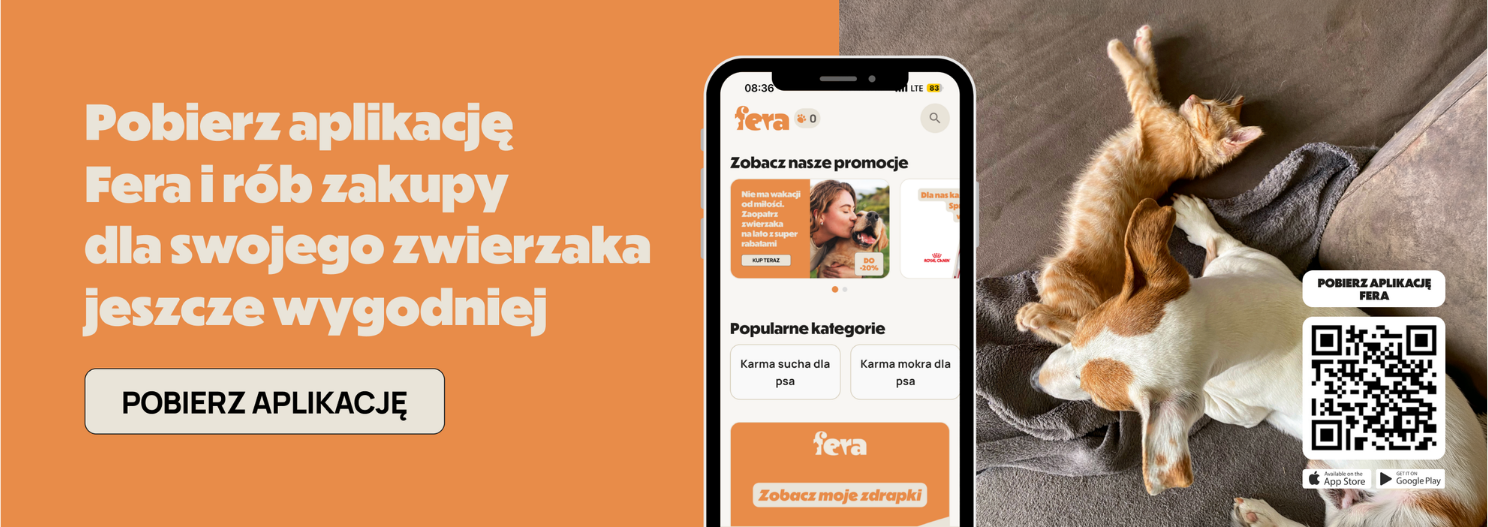 Pobierz aplikację Fera i rób zakupy dla swojego zwierzaka jeszcze wygodniej