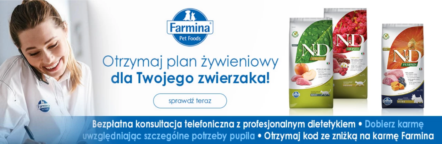 Bezpłatna konsultacja z dietetykiem zwierzęcym Farmina Genius