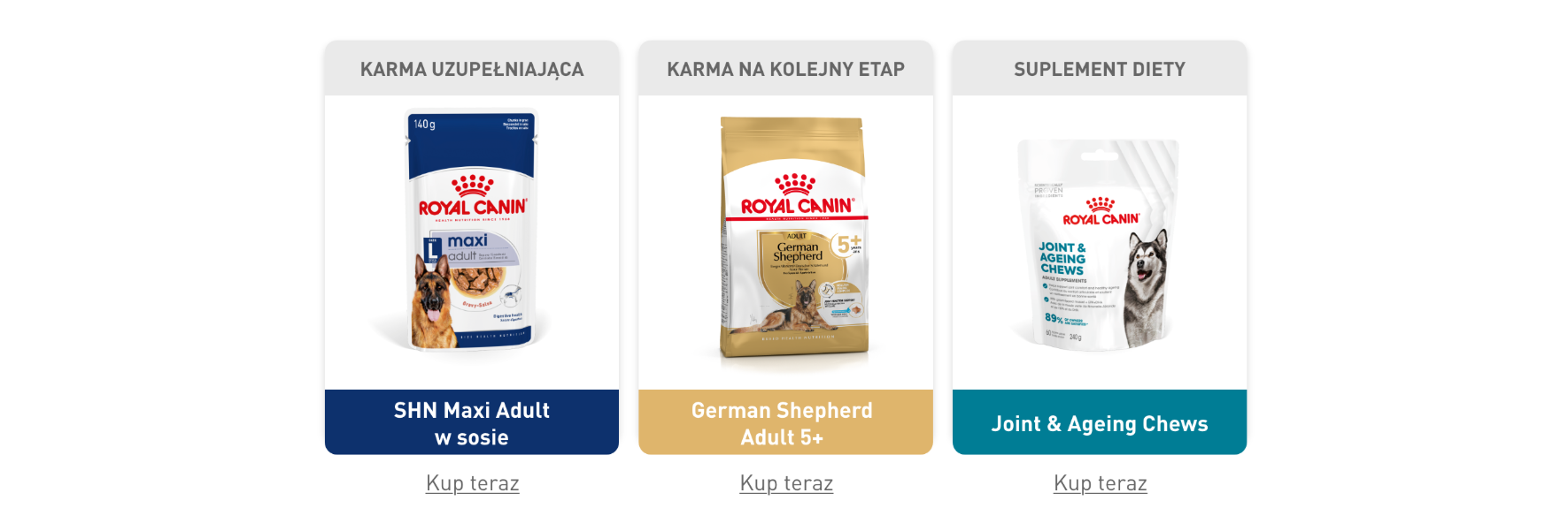 ROYAL CANIN produkty